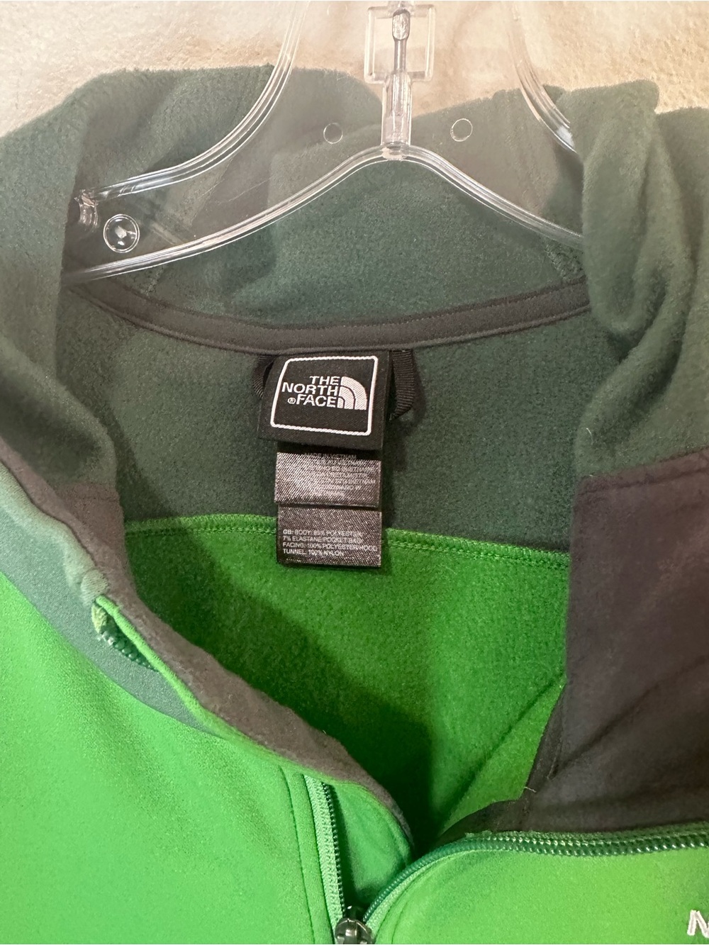 The North Face Green Two-Tone Hooded Jacket size XXL - Picture 2 of 5